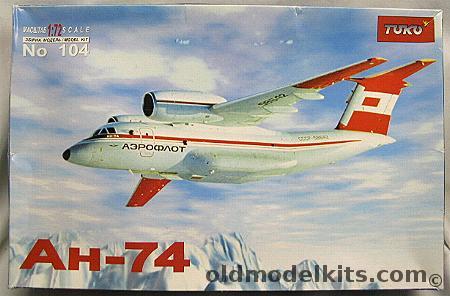 Toko 1/72 Antonov Ah-74 / AN-74 Polar STOL Aircraft, 104 plastic model kit